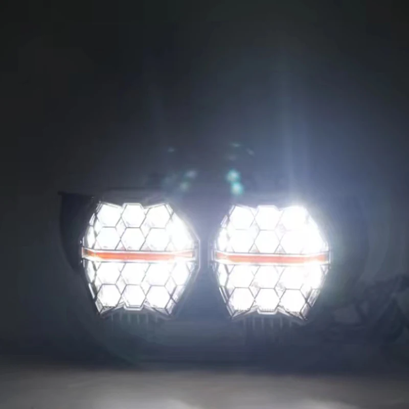 kf-Sf0b78c821bdd4e33ac2784da1187cc8a7-Motorcycle-New-LED-Performance-Headlight-High-Low-Beam-Amber-DRL-for-Harley-Touring-Road-Glide-FLTR